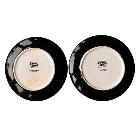 VTG Cracker Barrel Trick or Treat Snack Plates Halloween Owl Jack O Lantern READ - Picture 7 of 12